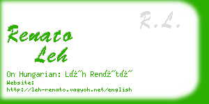 renato leh business card